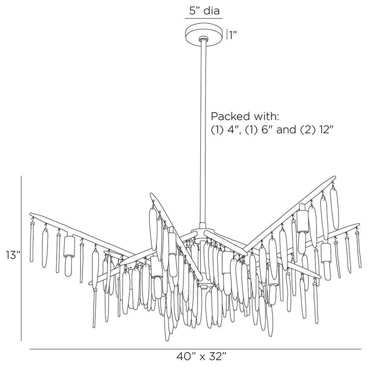 Giate Round Chandelier 32"