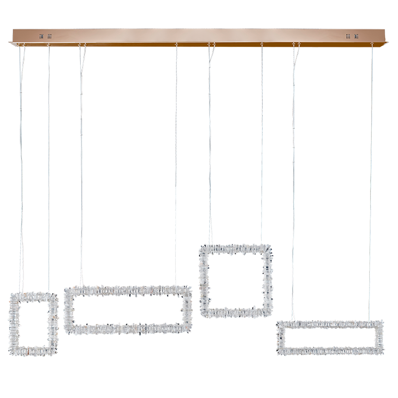 Gina Modern Rock Crystal Dining Room Chandelier