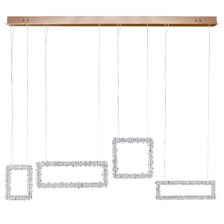 Gina Modern Rock Crystal Dining Room Chandelier