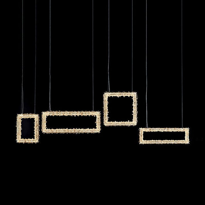 Gina Modern Rock Crystal Dining Room Chandelier