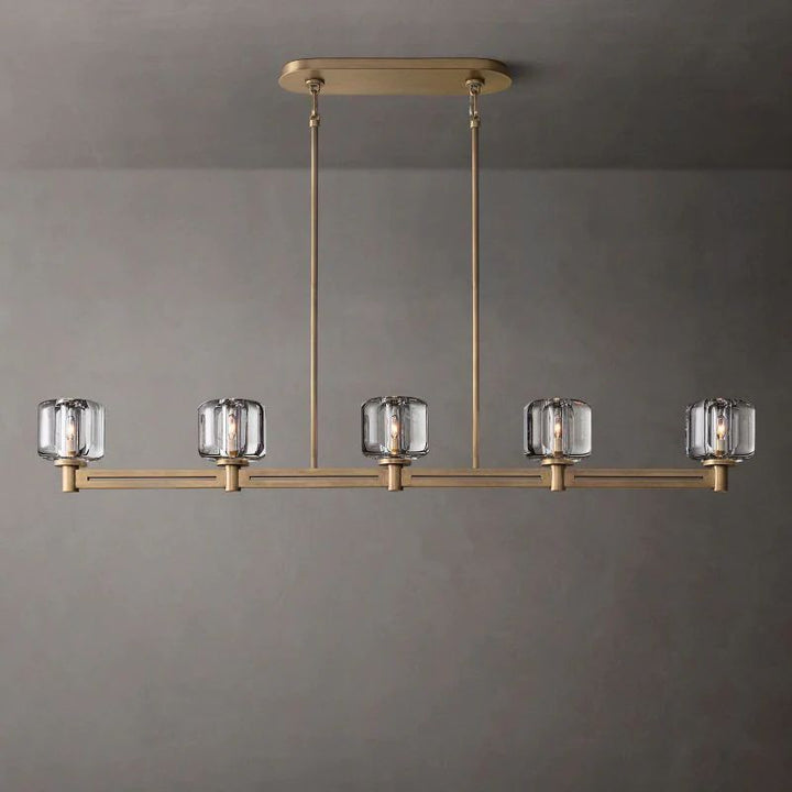 Gindy Crystal Linear Chandelier 54"