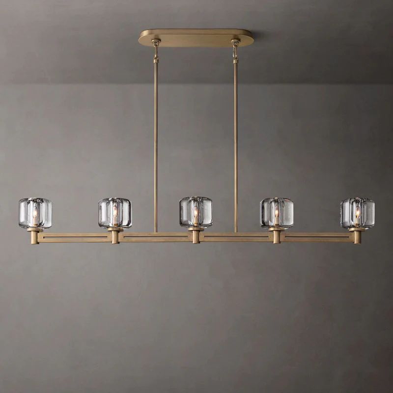 Gindy Crystal Linear Chandelier 54"