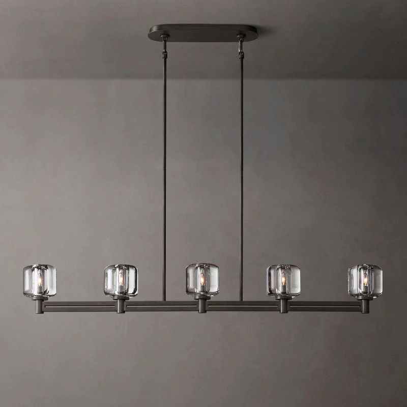 Gindy Crystal Linear Chandelier 54"
