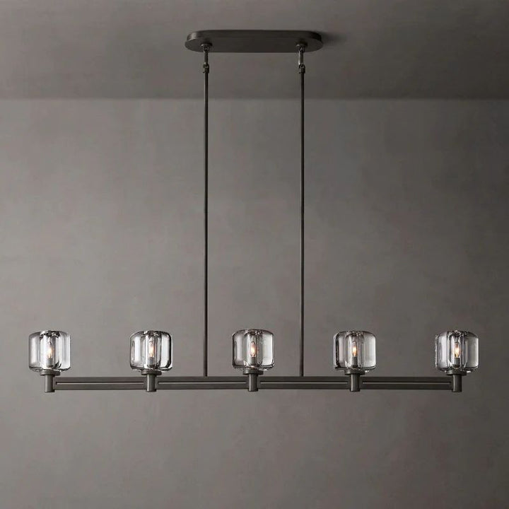 Gindy Crystal Linear Chandelier 54"