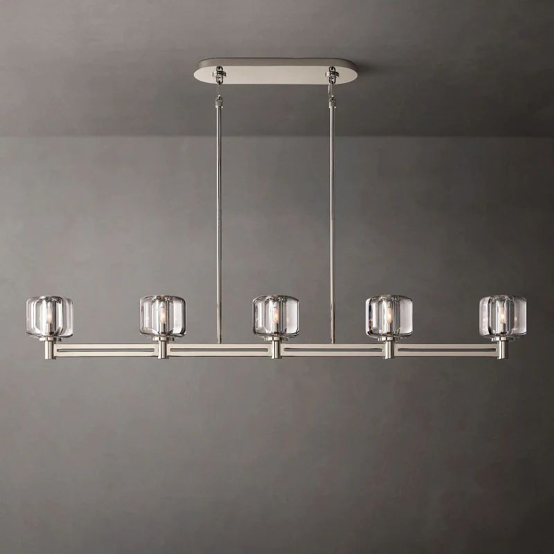 Gindy Crystal Linear Chandelier 54"