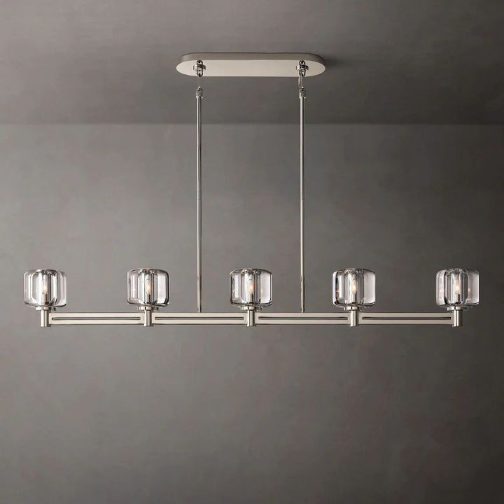 Gindy Crystal Linear Chandelier 54"