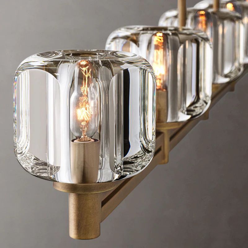 Gindy Crystal Linear Chandelier 54"