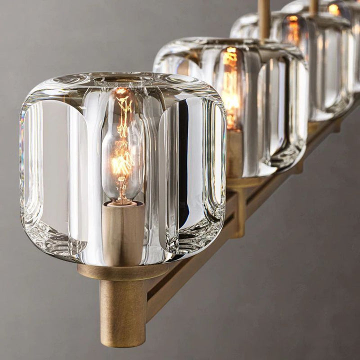 Gindy Crystal Linear Chandelier 54"