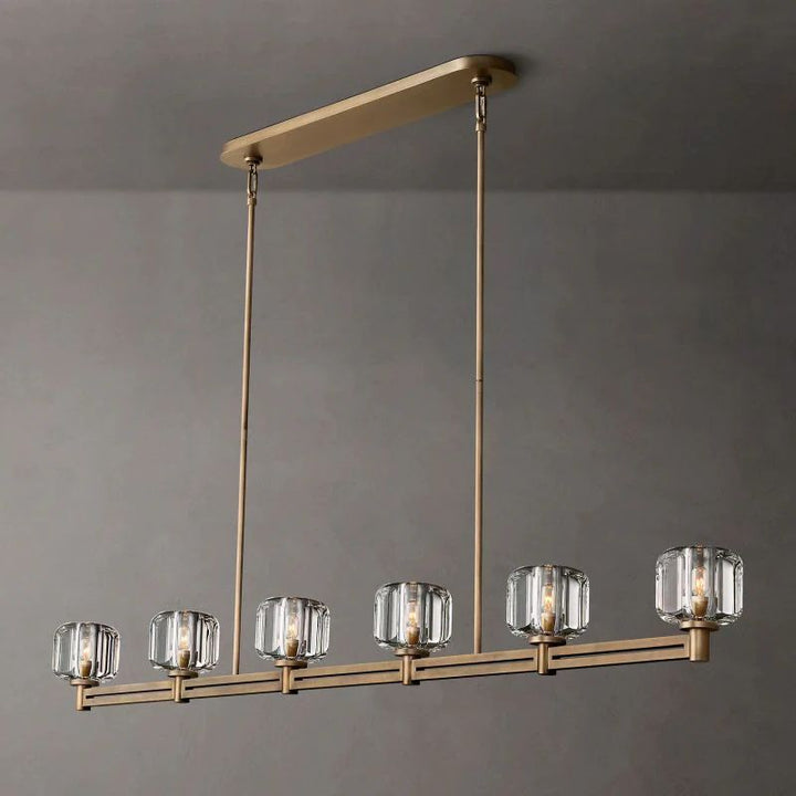 Gindy Crystal Linear Chandelier 72"