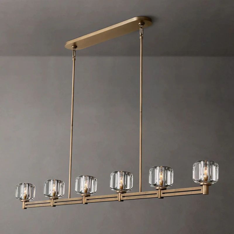 Gindy Crystal Linear Chandelier 72"