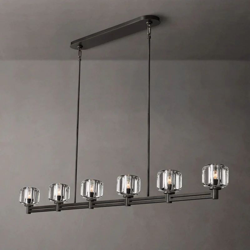 Gindy Crystal Linear Chandelier 72"