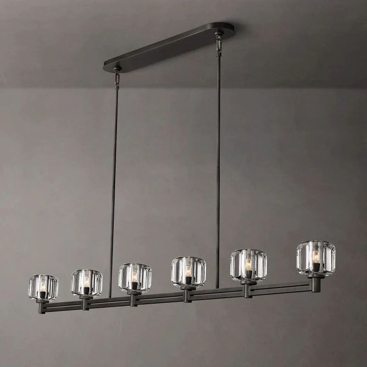 Gindy Crystal Linear Chandelier 72"