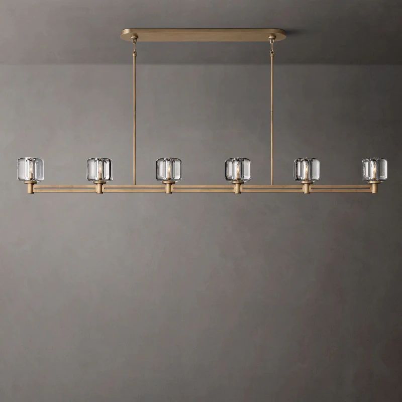 Gindy Crystal Linear Chandelier 72"
