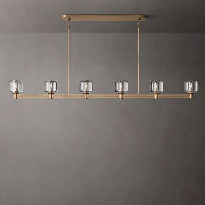 Gindy Crystal Linear Chandelier 72"