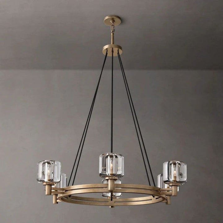 Gindy Crystal Round Chandelier 36"
