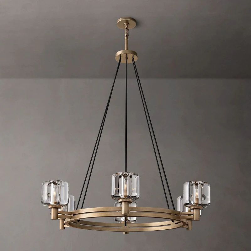 Gindy Crystal Round Chandelier 36"