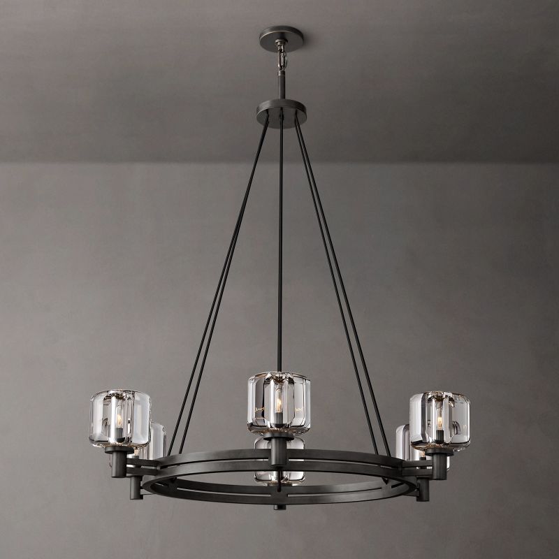 Gindy Crystal Round Chandelier 36"