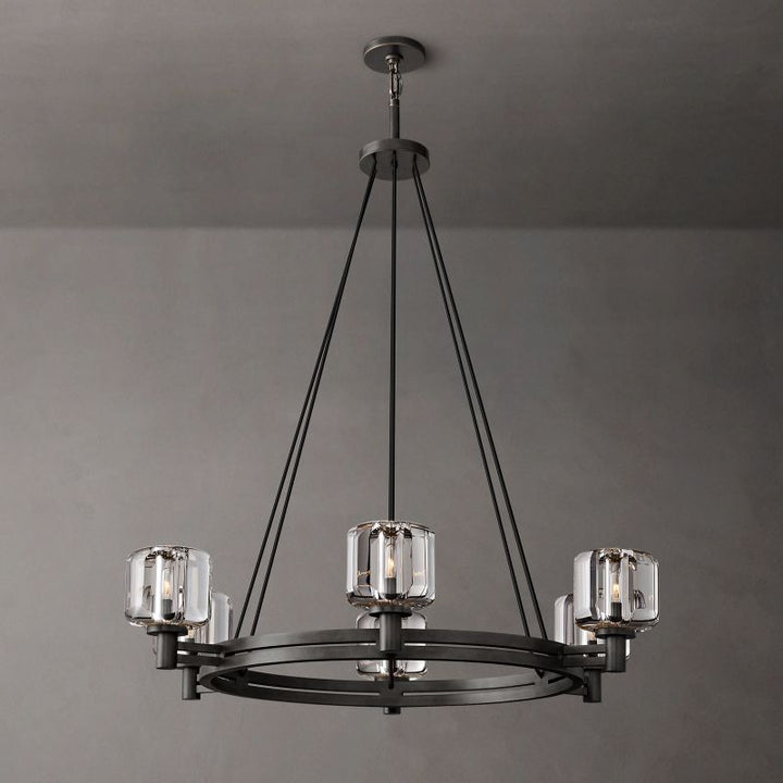 Gindy Crystal Round Chandelier 36"