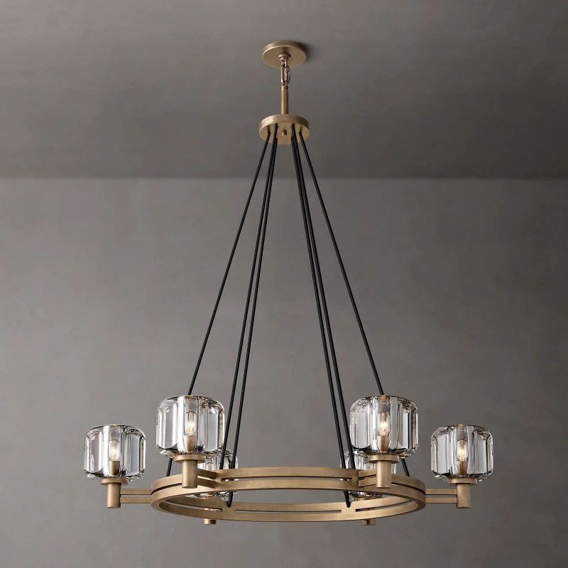 Gindy Crystal Round Chandelier 36"