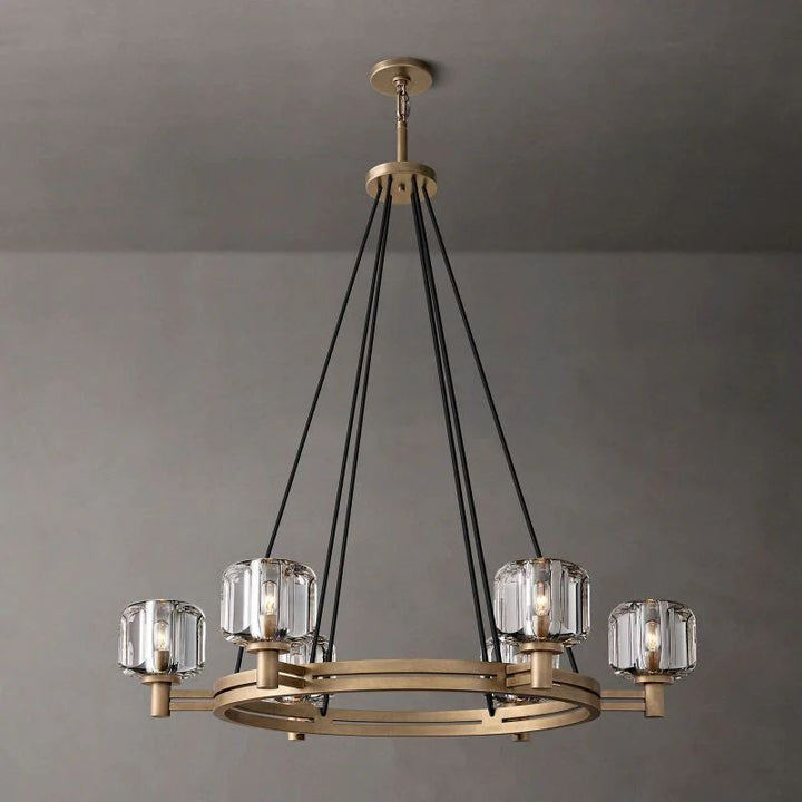 Gindy Crystal Round Chandelier 36"