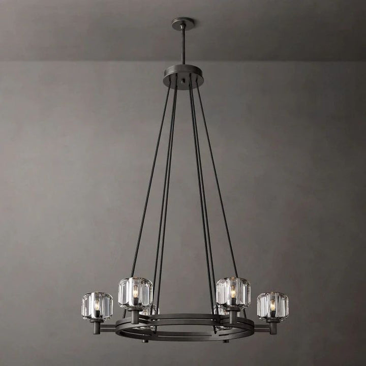 Gindy Crystal Round Chandelier 36"