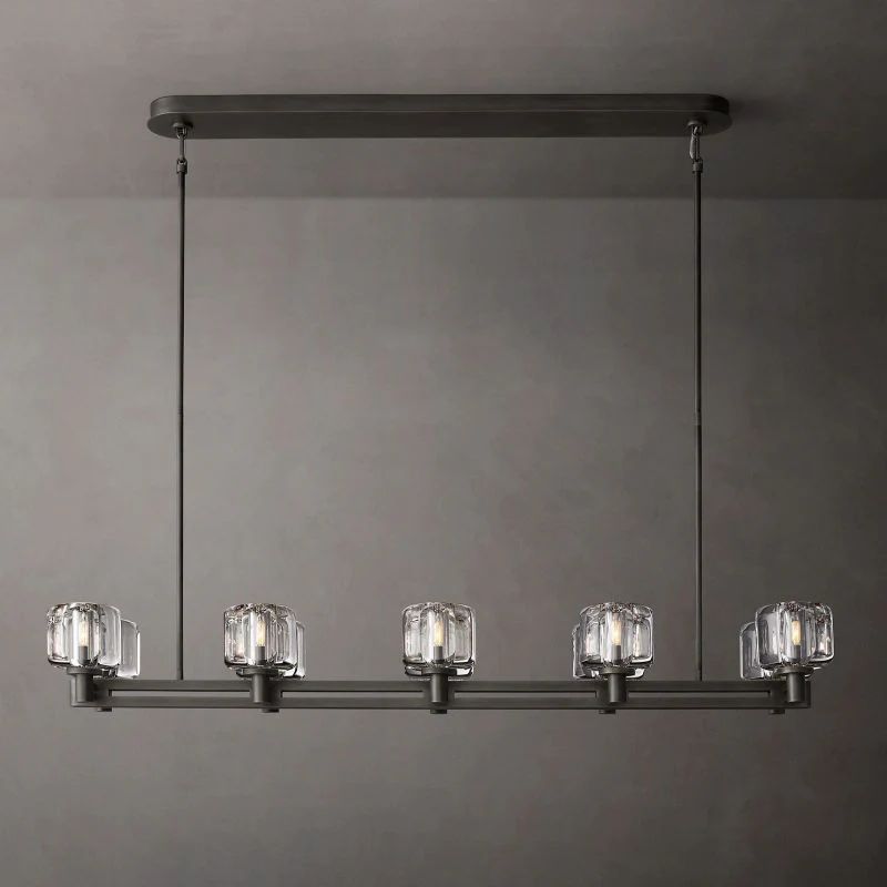 Gindy Double Linear Dining Room Chandelier 54"