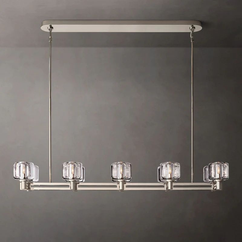 Gindy Double Linear Dining Room Chandelier 54"