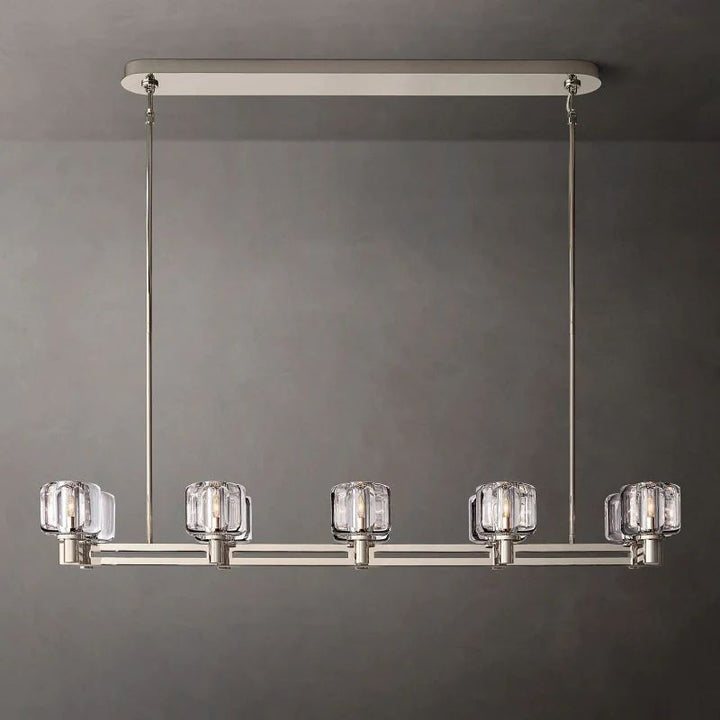 Gindy Double Linear Dining Room Chandelier 54"
