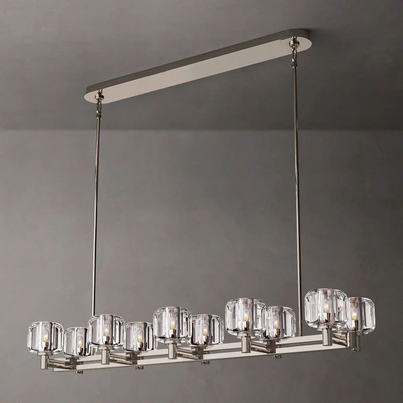 Gindy Double Linear Dining Room Chandelier 54"