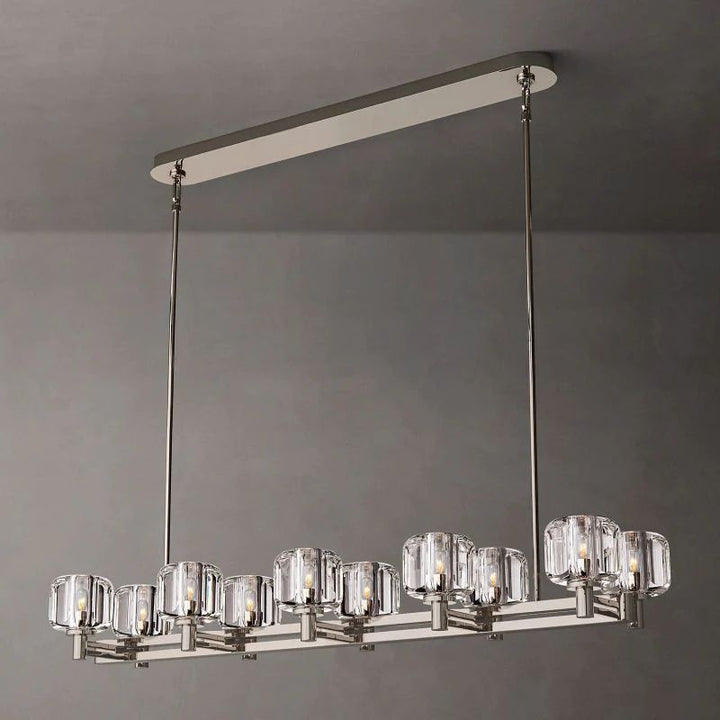 Gindy Double Linear Dining Room Chandelier 54"
