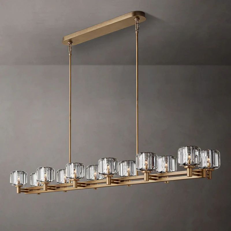 Gindy Double Linear Dining Room Chandelier 72"