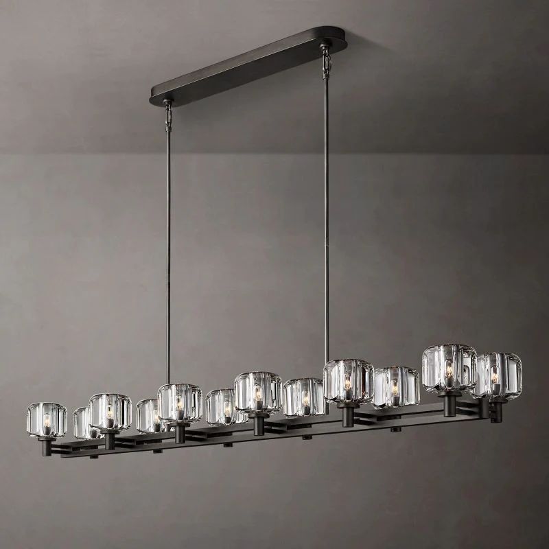 Gindy Double Linear Dining Room Chandelier 72"