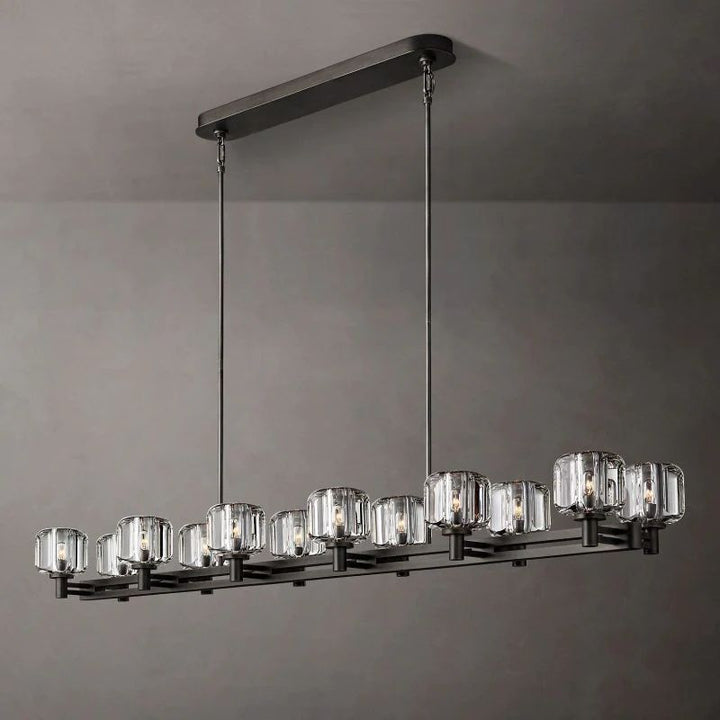 Gindy Double Linear Dining Room Chandelier 72"