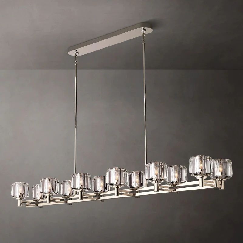 Gindy Double Linear Dining Room Chandelier 72"