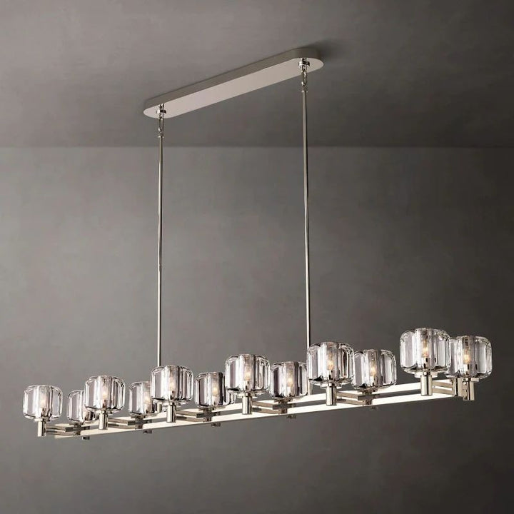 Gindy Double Linear Dining Room Chandelier 72"