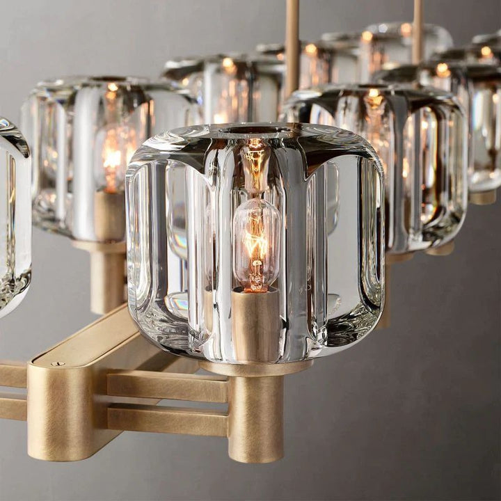 Gindy Double Linear Dining Room Chandelier 72"