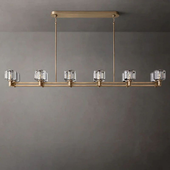 Gindy Double Linear Dining Room Chandelier 72"