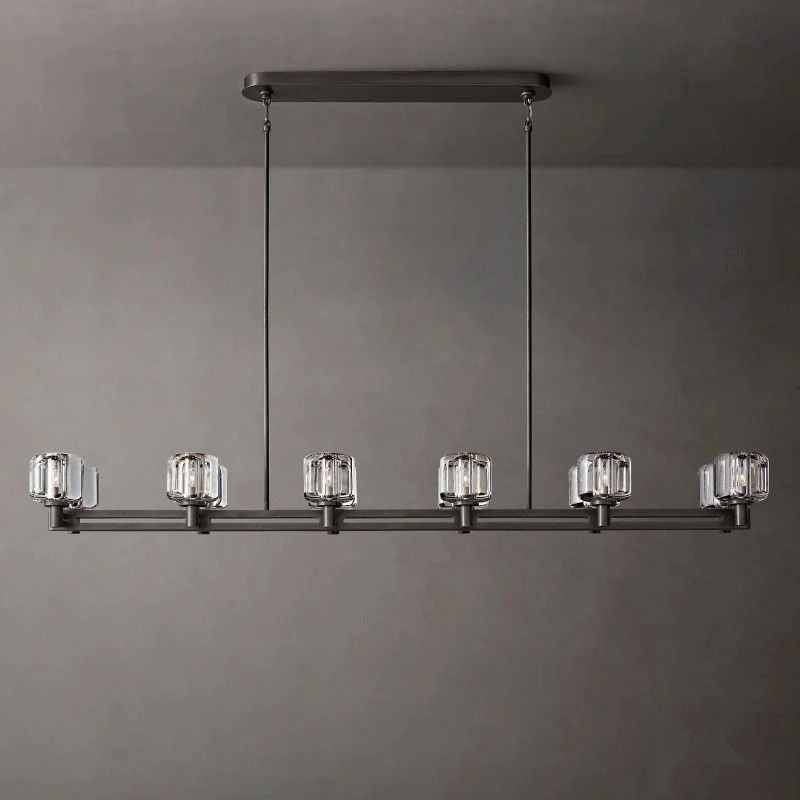 Gindy Double Linear Dining Room Chandelier 72"