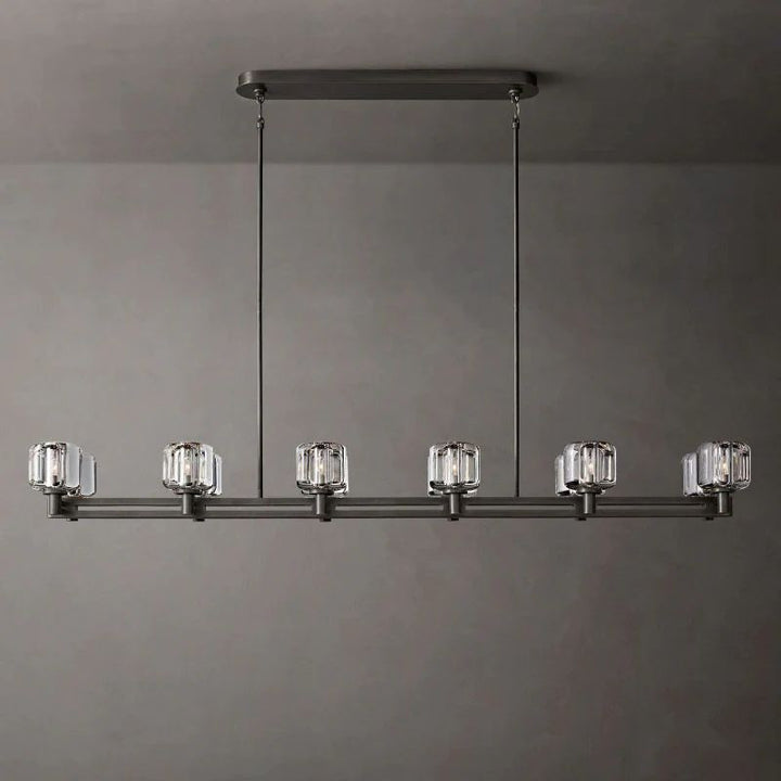 Gindy Double Linear Dining Room Chandelier 72"