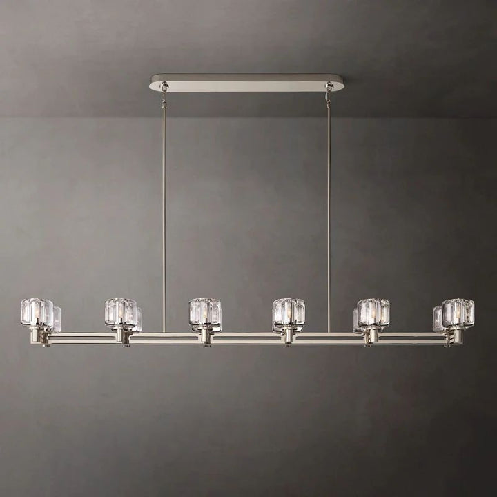 Gindy Double Linear Dining Room Chandelier 72"