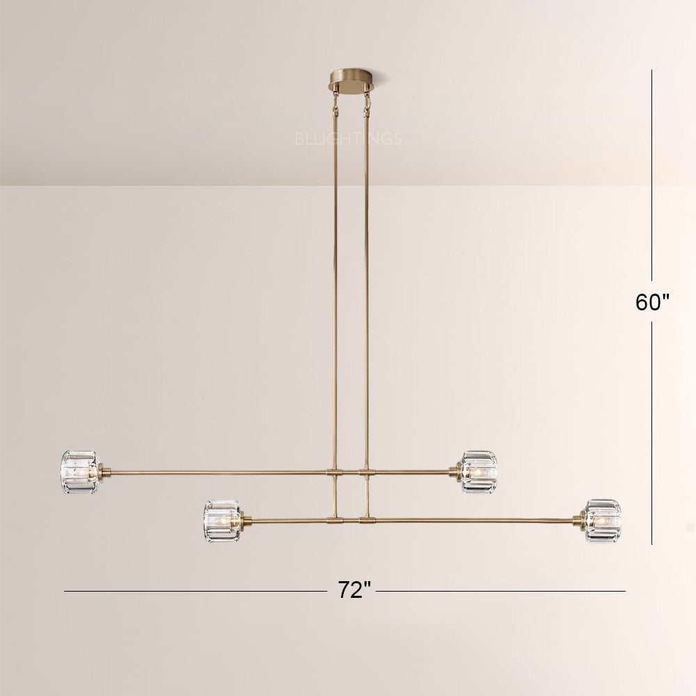 Gindy Modern Linear Chandelier 54“