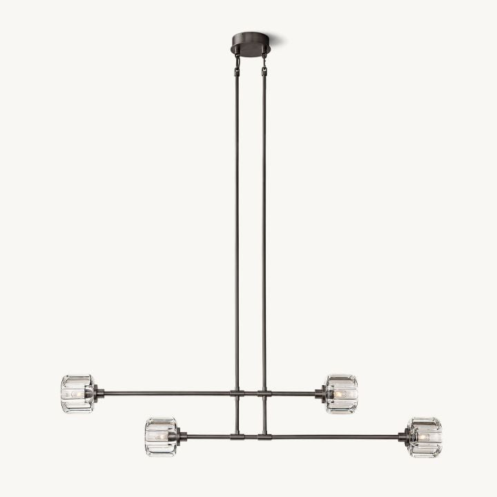 Gindy Modern Linear Living Room Chandelier 54“
