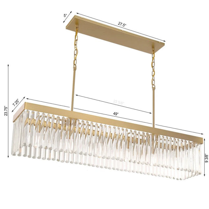 Guyton 6 Light Rectangular Chandelier