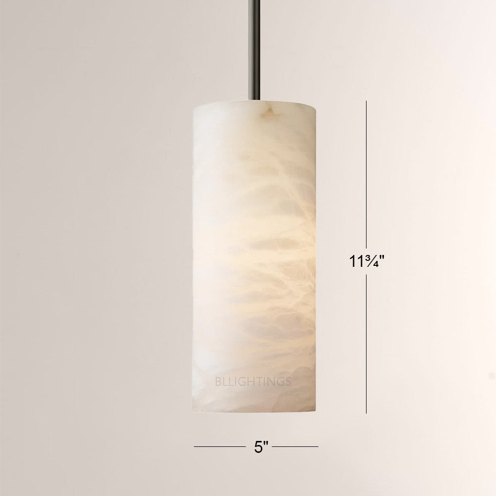 Hannia Alabaster Cylinder Pendant