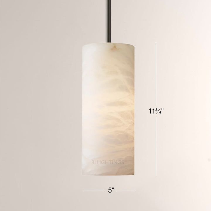 Hannia Alabaster Cylinder Pendant