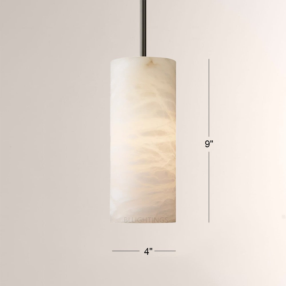 Hannia Alabaster Cylinder Pendant