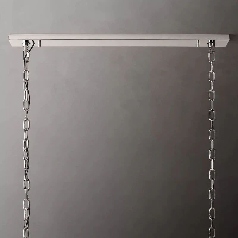 Harlou Alabaster Rectangular Chandelier 74"