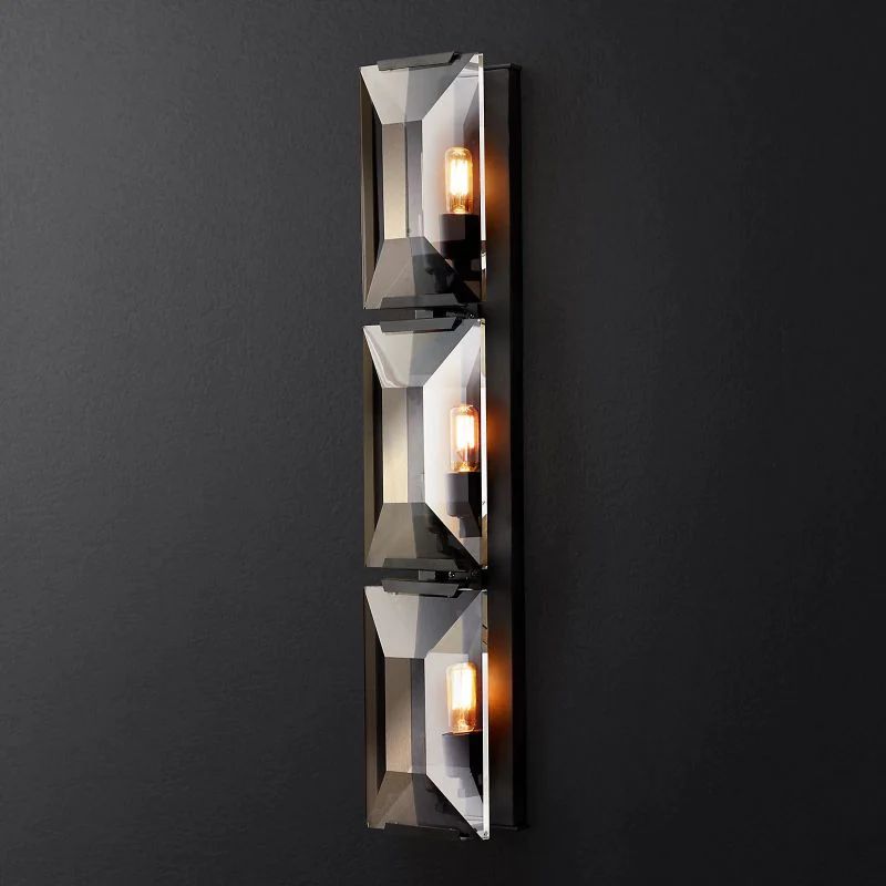 Harlou Crystal Triple Wall Sconce