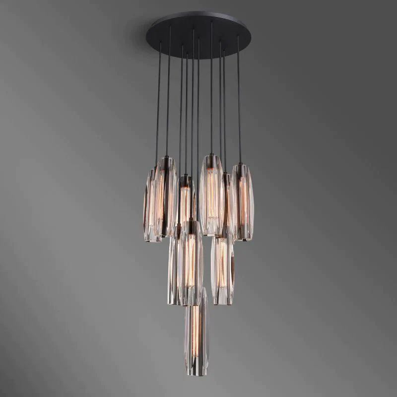 Harper Crystal 10-Light Round Chandelier