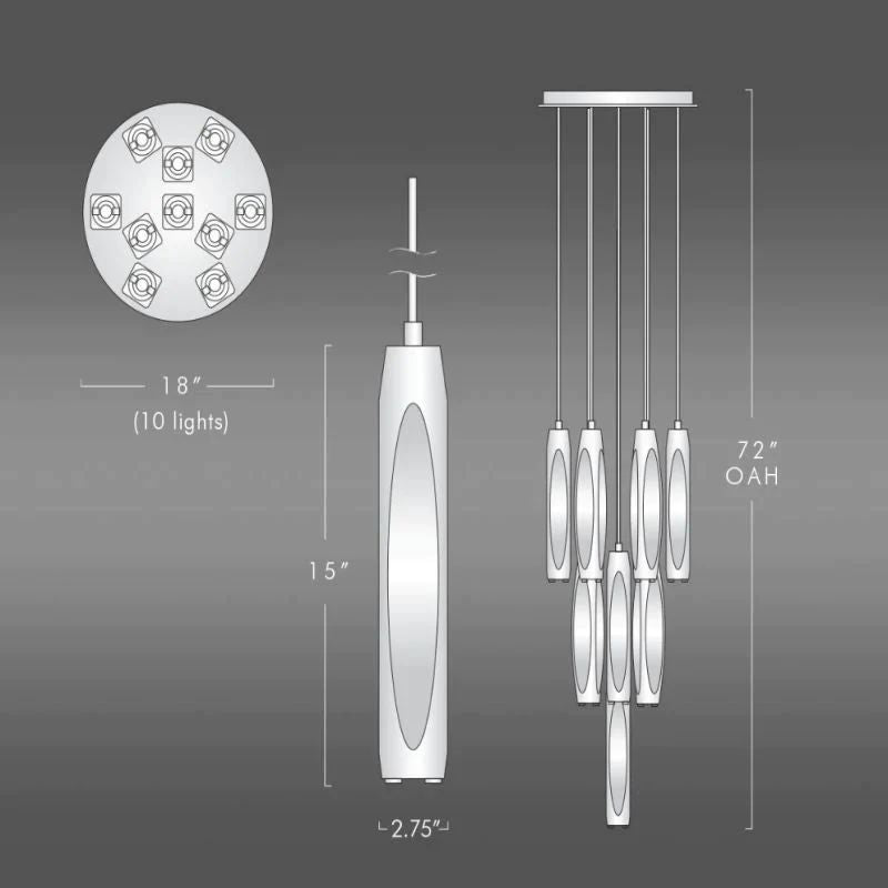 Harper Crystal 10-Light Round Chandelier